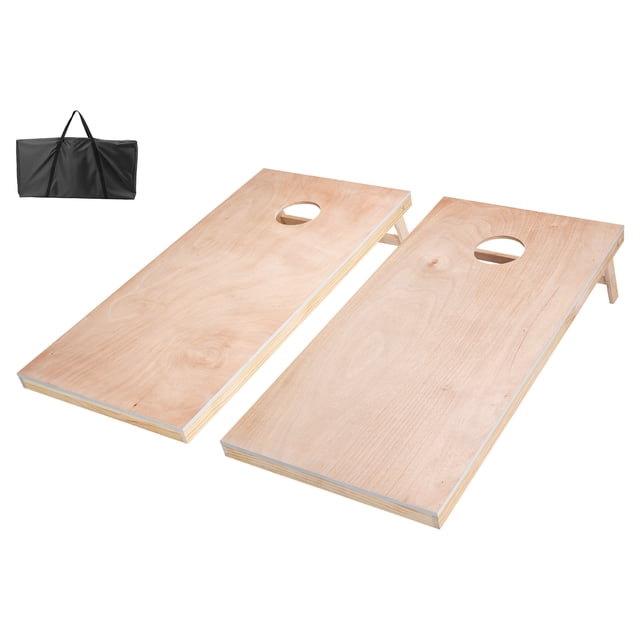 VEVOR 4x2ft Cornhole Set Portable Outdoor Corn Hole Toss Game Board Wood Carry Case