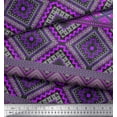 thumbnail image 2 of Soimoi Velvet Fabric Geometric Southwestern Decor Fabric Printed Yard 58 Inch Wide, 2 of 3