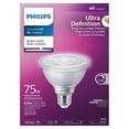 thumbnail image 3 of PHILIPS 8.5W 75W PAR30 Medium Base Ultra High Definition Bright White Dimmable Short Neck LED Light Bulb, 3 of 6