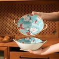 thumbnail image 4 of Bol à Pâtes Rustique à Double Poignée - Vaisselle en Porcelaine Polyvalente pour la Cuisine, 4 of 6
