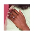thumbnail image 2 of Bague Ruban de Sensibilisation en Argent Sterling Émaillé Violet, 2 of 4