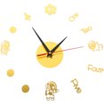 thumbnail image 1 of 1 Set Simple Spaceman Wall Hanging Clock Decorative Mute Clock for Home Office, 1 of 8