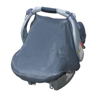 Filet Solarsafe pour siège d’auto pour bébé Jolly Jumper | ENTREPRISE FIÈREMENT CANADIENNE | Housse en maille grise avec protection de 85 % contre les UVB et 82 % contre les UVA