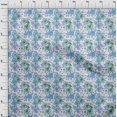 thumbnail image 4 of oneOone Velvet Dark Green Fabric Asian Floral Sewing Craft Projects Fabric Prints By Yard 58 Inch Wide, 4 of 4