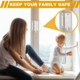 thumbnail image 4 of LoonWear 10 Pack Window Sash Locks, Cam Action White Window Locks, Window Latches with Keeper Diecast, Replacement Sash Locks for Sliding Windows Double Hung Windows(White), 4 of 5