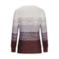thumbnail image 3 of Besolor Hauts de Printemps et d'Automne pour Femmes, Tendance, Imprimé, Col Rond, Manches Longues, Chemise Décontractée Ample, Chandail Blouse pour Dames, 3 of 6