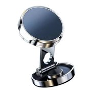 Magnetic Phone Holder, 360 Rotation Dashboard Cell Phone Mount Folded with High Strength Metal Materials, Car Magnetic Bracket for Cell Phone