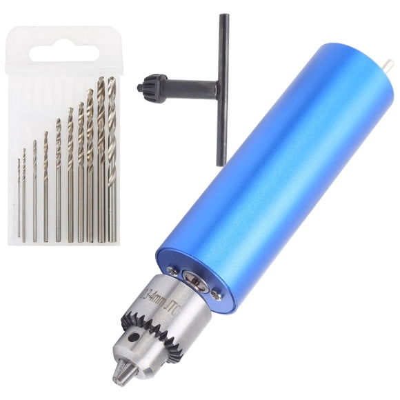 Variable-Speed Aluminum Electric Grinder with 13000 RPM & 10 Drill Bits for Woodworking & Metal Polishing