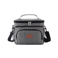 thumbnail image 2 of Insulated Leakproof Soft Cooler Bag, 36L Capacity, Portable Collapsible Tote for Lunch, Groceries, Camping, Road Trips, Gray, 29x24x22cm, 2 of 7