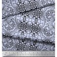 thumbnail image 3 of Soimoi Rayon Fabric Floral & Moroccan Damask Ethnic Printed Craft Fabric by The Yard 42 Inch Wide, 3 of 3