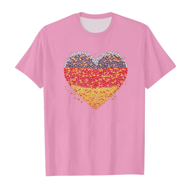 TZEWGL Soprt Prints Short Sleeve Round Neck Tops For Newborn Clothing For Toddlers size 8-9T