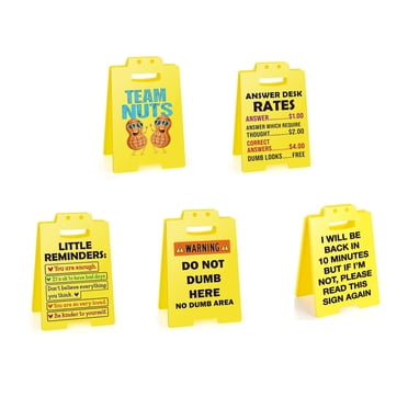 Warnings Sign Decoration Decoration Funny Gag Gifts Sign Desk Decoration Funny Gift Funny Office Decor