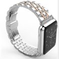 thumbnail image 3 of DAMAIE Compatible With Apple Watch Strap, Strong Stainless Steel Metal Replacement Strap Bracelet, Suitable For Apple Watch3 (Ls 38mm Silver/Rosegold), 3 of 3