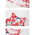 thumbnail image 5 of Robes de Printemps pour Filles Tout-Petits Enfants Filles Été Sans Manches à Imprimés Floraux Robe Décontractée de Danse Fête Robes pour Bébé Rose Vif 8 Ans-9 Ans, 5 of 5