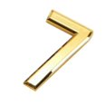 thumbnail image 3 of GUOOL 2 In Golden 3D Design Plastic Self-Adhesive House Hotel Door Number Plaque 7 Number 7, 3 of 4