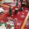 thumbnail image 3 of Christmas Table Runner Holiday Table Runners for Dining Room Snowman Table Runner for Christmas Table Decorations, 3 of 5
