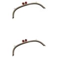 thumbnail image 2 of Maytalsory Metal Arch Frame Kiss Clasp Purse Bag DIY Bead Head Lock Red 24.5cm 2Set, 2 of 6
