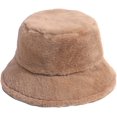 thumbnail image 1 of LinYooLi Bonnet Seau pour Femmes, Chapeau Doux et Moelleux, Bonnet d'Hiver Épais et Tendance, 1 of 5