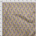 thumbnail image 3 of oneOone Georgette Viscose Fabric Leaves & Floral Block Print Fabric By Yard 42 Inch Wide, 3 of 5