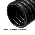 thumbnail image 2 of Unique Bargains 2.5M Long 21.2mm Dia Corrugated Bellow Conduit Tube PP Polyethylene Tubing Black, 2 of 5
