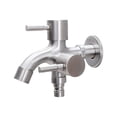 thumbnail image 1 of veasfak Washing Machine Faucet Double Spout Double Handle Sink Water Tap Replacement Round and Pointed, 1 of 9