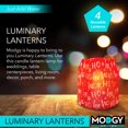 thumbnail image 2 of MODGY Luminary Lanterns 4-Pack - Floating LED Candles with Batteries Included - Luminaries are Great for Weddings, Parties, Patios & Celebrations of All Kinds (HoHo's), 2 of 5