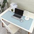 thumbnail image 1 of Estbridge Premium Faux Leather Desk  - Non-Slip High Quality Stain-Resistant Surface  Light Pink/Blue-Green/Black & More Colors  Large/Medium/Small Sizes for Office & Study Setup  Spill-P, 1 of 7