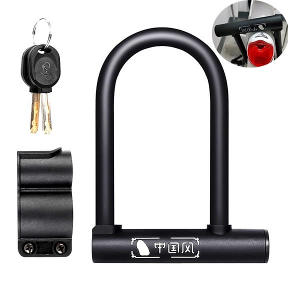 GRM Bike Combination U Lock, Heavy Duty High Security Anti-Theft Lock,  with