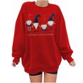 thumbnail image 4 of Mode Femme Col Rond Manches Longues T-Shirt Automne Impression Chirstmas en Vrac Chemisier Tops Sweatshirt, 4 of 5