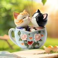 thumbnail image 2 of Gkeoshab Hangs Valentine's Day : Sweet Tea Cup Acrylic Charm Car /Backpack Adorable Accessory Home & Garden, 2 of 5