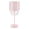 thumbnail image 1 of Bouclair Lampe de Table Baroque Vintage Rose avec Gouttes Décoratives, 1 of 2
