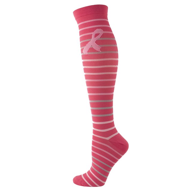 Dvkptbk Compression Bas pour Femmes et Hommes Personnes Sports de Plein Air Bas de Protection Élastiques pour les Jambes et Bas de Pressionks Chaussettes Hautes Roses - Soldes d'Été Liquidation