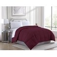 thumbnail image 2 of Goose Down Alternative Microfiber Quilted Solid Comforter - Queen/Burgundy, 2 of 6