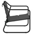 thumbnail image 2 of vidaXL 2-Seater Garden Bench with Cushion Anthracite Steel, 2 of 5