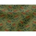 thumbnail image 4 of oneOone Viscose Jersey Fabric Leaves & Floral Block Print Fabric BTY 60 Inch Wide, 4 of 4
