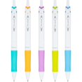 thumbnail image 3 of Pilot Acroball PureWhite Retractable Advanced Ink Ball Point Pens, Fine Point, Black Ink, Turquoise/Orange/Purple/Lime/Blue Accents, 5-Pack (31861), 3 of 5