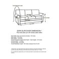 thumbnail image 2 of Linen Store SC406790 Microsuede Slip Furniture Protector for Sofa, Taupe, 2 of 2