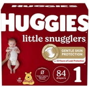 Huggies Little Snugglers Baby Diapers, Giga Pack, Sizes: N-2