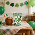 thumbnail image 4 of St. Patrick's Day Party Plates Set Disposable 7 inch and 9 inch Green Paper Plates with Trefoil Design Happy St. Patrick's Day Lettering, 4 of 6