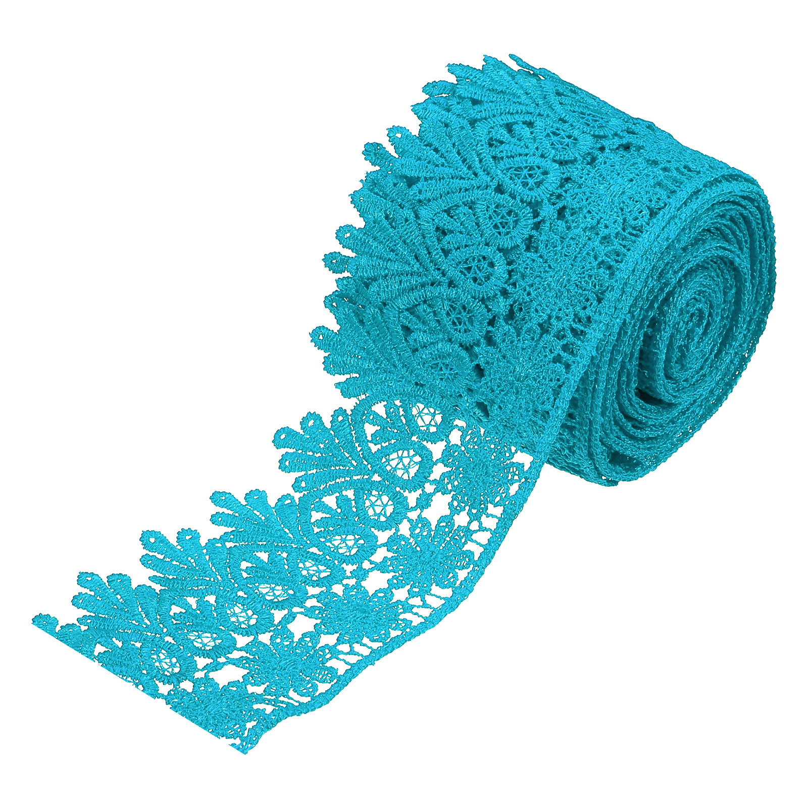 Star Pattern 10 Inch Uxcell 3.14 inch Wide 10 Yard Lace Ribbon Floral Pattern Blue ...