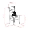 thumbnail image 3 of Winsome Groveland Table à manger carrée 5 pièces avec 4 chaises en finition noyer, 3 of 9