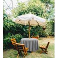 thumbnail image 2 of Vargottam Indoor/Outdoor Round Tablecloth 58 Inch Round Tablecloth with Umbrella , Waterproof Zippered Patio Table Cloths, Spring/Summer Table Covers for Backyard Circular Table/BBQs/Picnic - Gray, 2 of 7