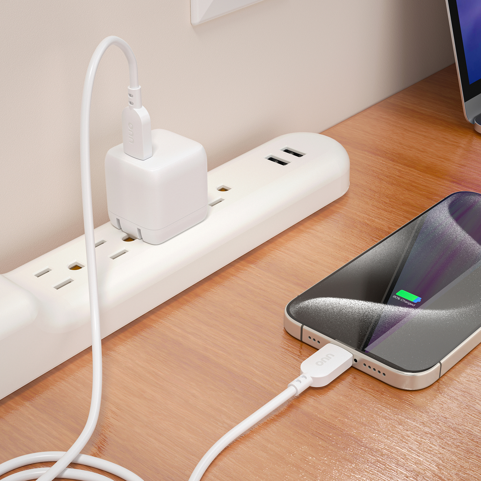 Chargeur mural compact certifié USB-C à chargement rapide avec Power Delivery de 30 W d’onn.