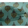 thumbnail image 4 of oneOone Viscose Chiffon Fabric Leaves & Floral Block Print Sewing Fabric BTY 42 Inch Wide, 4 of 4