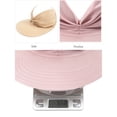 thumbnail image 4 of Chapeau pour Femmes Été Chapeau de Soleil Extérieur Filles Visière de Plage Casquette Dames Queue de Cheval Chapeau Ajustable Rouge, 4 of 10