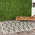 thumbnail image 3 of Safavieh Courtyard Collection Tapis Bleu Intérieur Extérieur, Carré, 5 Pieds3 Pieds, Fabriqué à la Machine, 1 Unité, 3 of 5