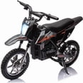 thumbnail image 1 of AKDSteel 500W 36V Kids Electric Dirt Bike – Ride-On Motorcycle with Variable Speed (15.5MPH), LED Headlight, Leather Seat, Chain Drive, 175lb Max Load, 1 of 6