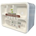 thumbnail image 1 of Go4Green Plateaux à 5 Compartiments Compostables, 80 Pcs, 1 of 9