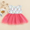 thumbnail image 3 of MesaSe Robe de Pâques pour Bébé Fille Imprimé Floral Sans Manches Robe Princesse en Tulle pour Fête 3-4 Ans, 3 of 6