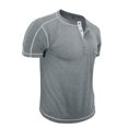 thumbnail image 3 of Wancir Chemises pour Hommes Liquidation Vente Mode Homme Chandail Décontracté Uni Manches Longues Col Rond Blouses, 3 of 5